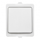 Выключатель одноклавишный TDM открытой установки Вуокса 10А IP54 белый