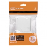 Выключатель одноклавишный TDM открытой установки Вуокса 10А IP54 белый