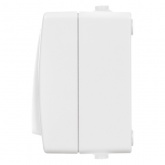 Кнопка звонковая TDM с полем для надписи Вуокса 6A IP54 белый