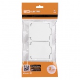 Розетка двойная TDM 2П+3 (горизонтальная) открытой установки Вуокса 16А IP54 белый