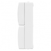 Розетка двойная TDM 2П+3 (вертикальная) открытой установки Вуокса 16А IP54 белый