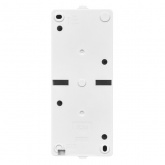 Блок (вертикальный) TDM Вуокса выключатель одноклавишный+розетка 2П+З шторки IP54 белый