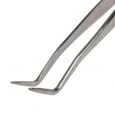 Пинцет Rexant изогнутый, узкий, фиксатор, рифленый 160мм