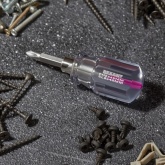 Отвертка комбинированная, прозрачная рукоятка, 40 мм двухсторонняя (крестовая PH 2, шлицевая SL6)