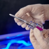 Отвертка комбинированная, прозрачная рукоятка, 40 мм двухсторонняя (крестовая PH 2, шлицевая SL6)