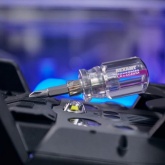 Отвертка комбинированная, прозрачная рукоятка, 40 мм двухсторонняя (крестовая PH 2, шлицевая SL6)