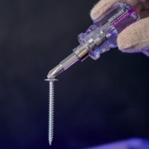 Отвертка комбинированная, прозрачная рукоятка, 40 мм двухсторонняя (крестовая PH 2, шлицевая SL6)