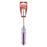 Отвертка комбинированная, прозрачная рукоятка, 120 мм двухсторонняя (крестовая PH 2, шлицевая SL6)