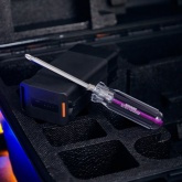 Отвертка комбинированная, прозрачная рукоятка, 120 мм двухсторонняя (крестовая PH 2, шлицевая SL6)