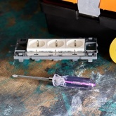 Отвертка комбинированная, прозрачная рукоятка, 120 мм двухсторонняя (крестовая PH 2, шлицевая SL6)