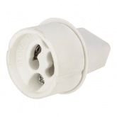 Патрон-переходник Rexant с GU10 на Е14 белый