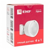 Датчик движения, освещенности, температуры и влажности EKF в одном корпусе Zigbee Connect