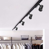 Трековый светодиодный светильник JazzWay PTR 1335 35W 3000K 24° BL черный с сотовой решеткой IP40