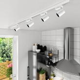 Трековый светодиодный светильник JazzWay PTR 1335 35W 4000K 24° WH белый с сотовой решеткой IP40