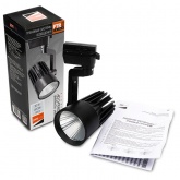 Трековый светодиодный светильник JazzWay PTR 0130-2 30W 4000K 24° BL черный IP40