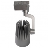 Трековый светодиодный светильник JazzWay PTR 0125-2 25W 4000K 24° GR серый IP40