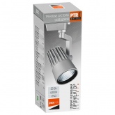 Трековый светодиодный светильник JazzWay PTR 0125-2 25W 4000K 24° GR серый IP40