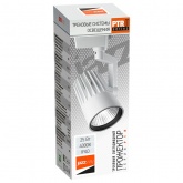 Трековый светодиодный светильник JazzWay PTR 0125-2 25W 4000K 24° WH белый IP40