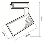 Трековый светодиодный светильник JazzWay PTR 1725 25W 4000K 24° WH белый IP40