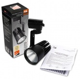Трековый светодиодный светильник JazzWay PTR 0130-2 30W 3000K 24° BL черный IP40