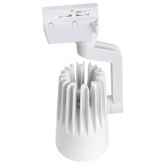 Трековый светодиодный светильник JazzWay PTR 0130-2 30W 3000K 24° WH белый IP40
