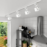 Трековый светодиодный светильник JazzWay PTR 0130-2 30W 3000K 24° WH белый IP40