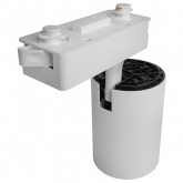 Трековый светодиодный светильник JazzWay PTR 1325 25W 3000K 24° WH/WH белый с сотовой решеткой IP40