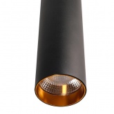 Трековый светодиодный светильник JazzWay PTR 2310 10W 3000K 30° BL 400мм на подвесе 1м IP40