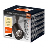 Трековый светодиодный светильник JazzWay PTR 0510 10W 3000K 24° BL черный IP40