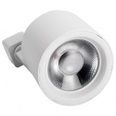 Трековый светодиодный светильник JazzWay PTR 0510 10W 3000K 24° WH белый IP40