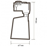Трековый светодиодный светильник JazzWay PTR 1615 15W 3000K 24° BL черный IP40