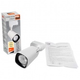 Трековый светодиодный светильник JazzWay PTR 1615 15W 3000K 24° WH белый IP40
