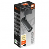 Трековый светодиодный светильник JazzWay PTR 0610 10W 3000K 24° BL черный IP40