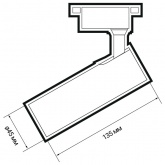 Трековый светодиодный светильник JazzWay PTR 0610 10W 3000K 24° WH белый IP40