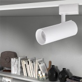 Трековый светодиодный светильник JazzWay PTR 0620 20W 3000K 24° WH белый IP40