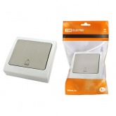 Кнопка звонковая TDM скрытой установки Вуокса 6А IP54 серый