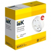 Светильник накладной потолочный ИЭК под лампу GX53 белый