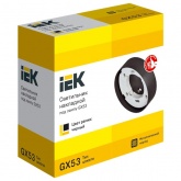 Светильник накладной потолочный ИЭК под лампу GX53 черный