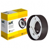 Светильник накладной потолочный ИЭК под лампу GX53 черный