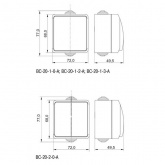 Выключатель 1-клавишный кнопочный для открытой установки Generica Aquatic ВС-20-1-3-А 10А IP54 серый