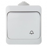 Кнопочный выключатель SE Этюд IP44 серый