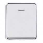 Одноклавишный выключатель с подсветкой открытой установки SE AtlasDesign Profi54 10A IP54 белый