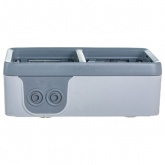 Коробка горизонтальная 2 поста накладного монтажа Legrand Plexo IP55, серый