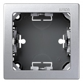 Рамка Simon 73 Loft 1 пост 75х75 мм, алюминий