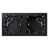 Рамка Simon 73 Loft 2 поста горизонтальный 75х146 мм, графит