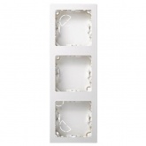 Рамка Simon 73 Loft 3 поста вертикальный 75х217 мм, белый