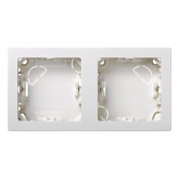 Рамка Simon 73 Loft 2 поста горизонтальный 75х146 мм, белый