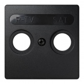 Накладка на розетки R-TV-SAT Simon 73 Loft, графит