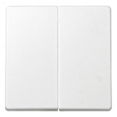 Накладка на двухклавишный выключатель Simon 73 Loft, белый