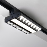 Трековый светодиодный светильник JazzWay PTR 2260R 1F2S 60W 3000K 60°,120°,60° BL черный 280mm IP40